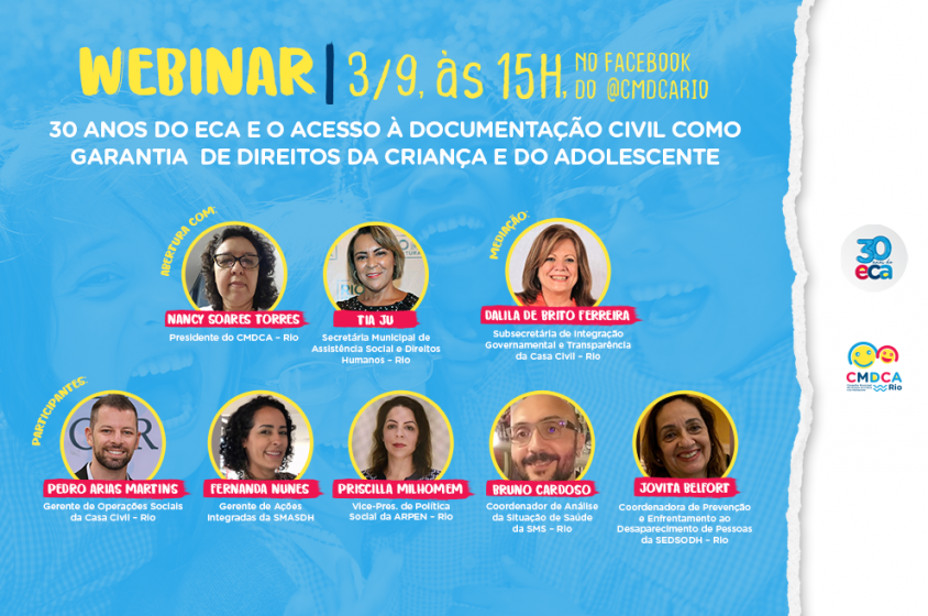 CMDCA-Rio faz webinar sobre acesso � documenta��o civil